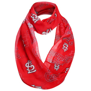 St Louis Cardinals MLB Team Logo Infinity Scarf