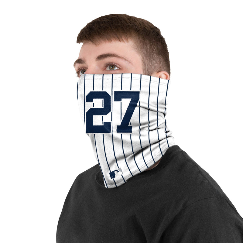 New York Yankees MLB Giancarlo Stanton On-Field Pinstripe UV Gaiter Sc