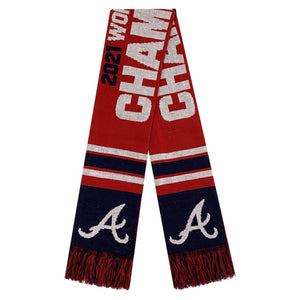 Atlanta Braves MLB 2021 World Series Champions Acrylic Scarf