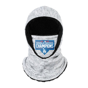 Los Angeles Dodgers MLB 2020 World Series Champions Heather Grey Big Logo Hooded Gaiter