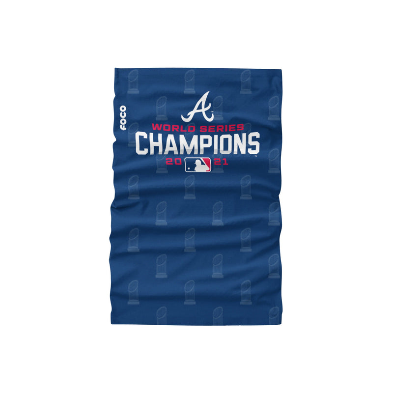 Atlanta Braves 2021 World Series Champions Floral Button Up Shirt FOCO