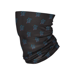 Miami Marlins MLB Mini Print Logo Gaiter Scarf