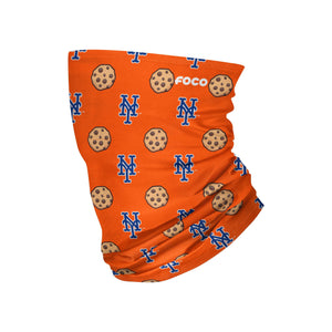 New York Mets MLB Orange Repeat Cookie Stitched Gaiter Scarf