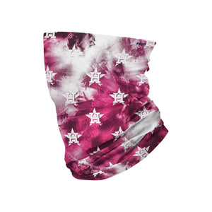 Houston Astros MLB Pink Tie-Dye Gaiter Scarf