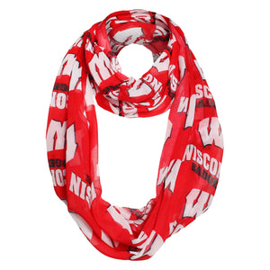 Wisconsin Badgers NCAA Team Logo Infinity Scarf