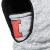 Illinois Fighting Illini NCAA Heather Grey Big Logo Hooded Gaiter