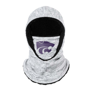 Kansas State Wildcats NCAA Heather Grey Big Logo Hooded Gaiter