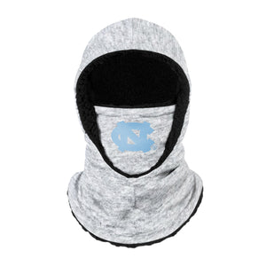 North Carolina Tar Heels NCAA Heather Grey Big Logo Hooded Gaiter