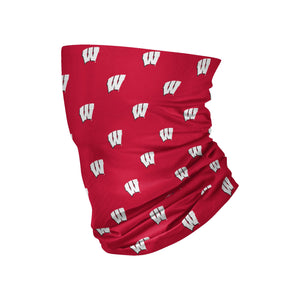 Wisconsin Badgers NCAA Mini Print Logo Gaiter Scarf