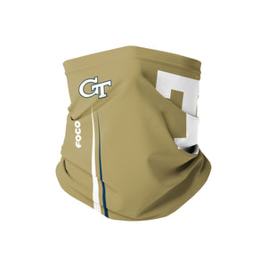 Georgia Tech Yellow NCAA Jackets On-Field Sideline Logo Alternative Gaiter Scarf