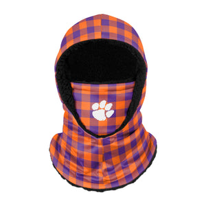 Clemson Tigers NCAA Plaid Hooded Gaiter