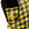 Michigan Wolverines NCAA Plaid Hooded Gaiter