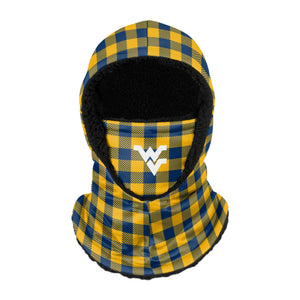 West Virginia Mountaineers NCAA Plaid Hooded Gaiter