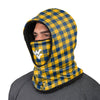 West Virginia Mountaineers NCAA Plaid Hooded Gaiter