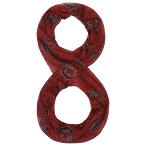 South Carolina Gamecocks NCAA Script Infinity Scarf