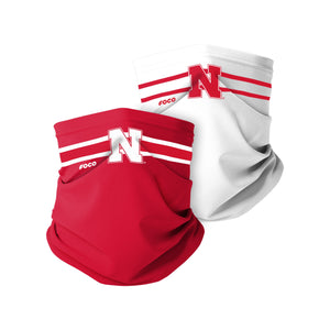 Nebraska Cornhuskers NCAA Stitched 2 Pack Gaiter Scarf