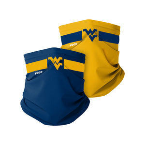 West Virginia Mountaineers NCAA Stitched 2 Pack Gaiter Scarf