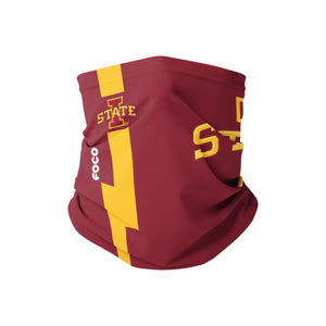 Iowa State Cyclones NCAA On-Field Sideline Team Stripe Big Logo Gaiter Scarf