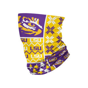 LSU Tigers NCAA Busy Block Gaiter Scarf