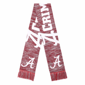 Alabama Crimson Tide NCAA Wordmark Big Logo Colorblend Scarf