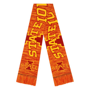 Iowa State Cyclones NCAA Wordmark Big Logo Colorblend Scarf