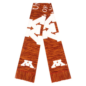 Minnesota Golden Gophers NCAA Wordmark Big Logo Colorblend Scarf
