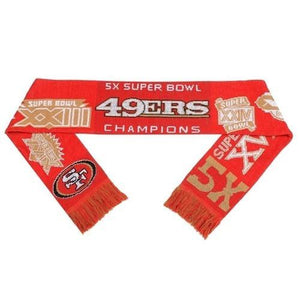 San Francisco 49ers 2015 NFL Team Logo Super Bowl Commemorative Acrylic Scarf