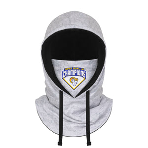Los Angeles Rams NFL Super Bowl LVI Champions Drawstring Hooded Gaiter Scarf