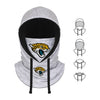 Jacksonville Jaguars NFL Heather Gray Drawstring Hooded Gaiter Scarf