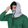 New York Jets NFL Heather Gray Drawstring Hooded Gaiter Scarf