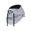 New York Jets NFL Heather Gray Drawstring Hooded Gaiter Scarf