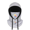 Pittsburgh Steelers NFL Heather Gray Drawstring Hooded Gaiter Scarf