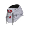 San Francisco 49ers NFL Heather Gray Drawstring Hooded Gaiter Scarf