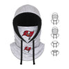 Tampa Bay Buccaneers NFL Heather Gray Drawstring Hooded Gaiter Scarf