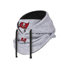 Tampa Bay Buccaneers NFL Heather Gray Drawstring Hooded Gaiter Scarf