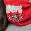 San Francisco 49ers NFL Glitter Waffle Gaiter Scarf