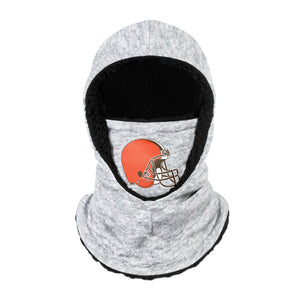 Cleveland Browns NFL Heather Grey Big Logo Hooded Gaiter