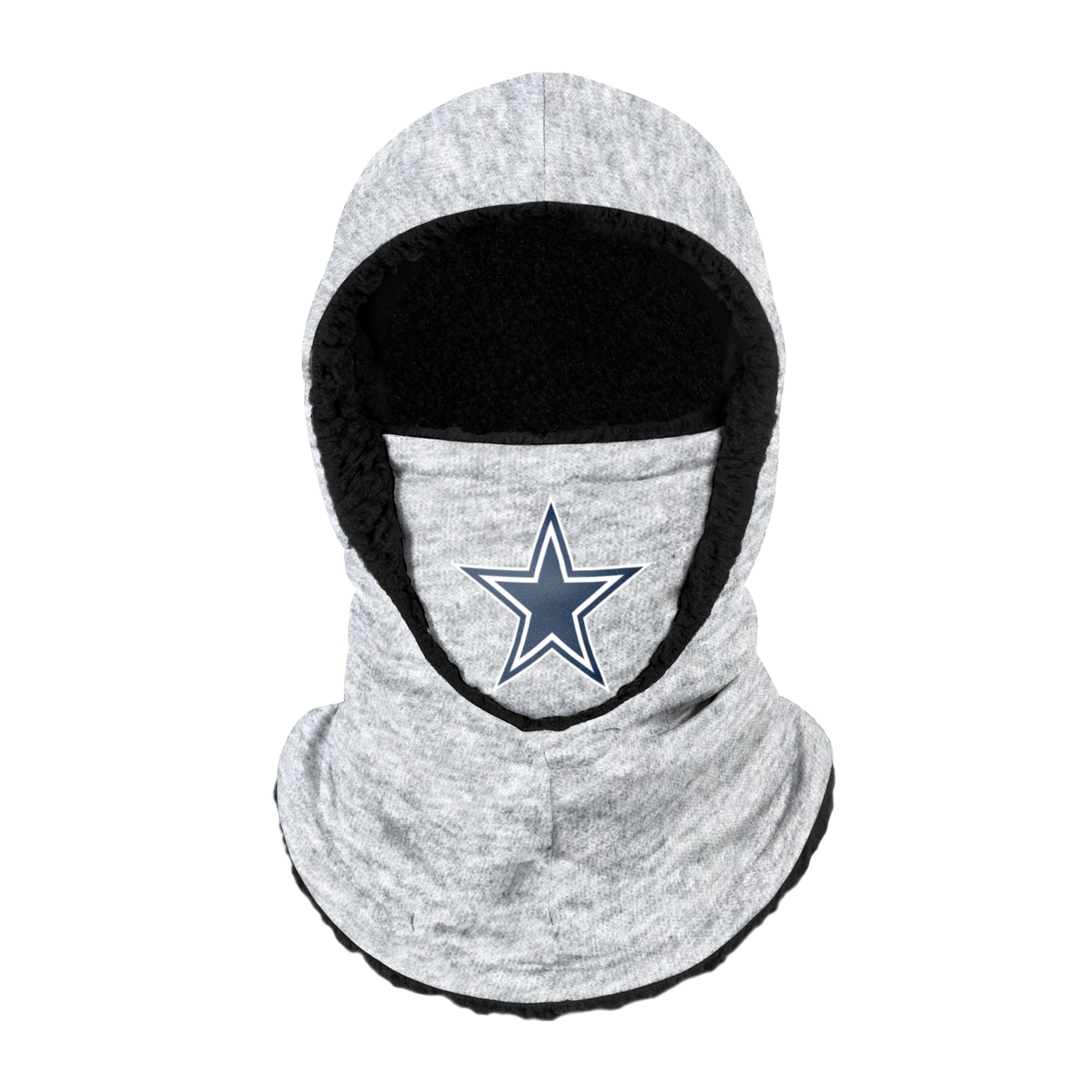 Dallas Cowboys NFL Heather Grey Big Logo Hooded Gaiter