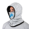 Detroit Lions NFL Heather Grey Big Logo Hooded Gaiter