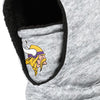 Minnesota Vikings NFL Heather Grey Big Logo Hooded Gaiter