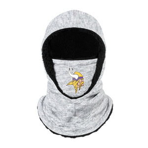 Minnesota Vikings NFL Heather Grey Big Logo Hooded Gaiter