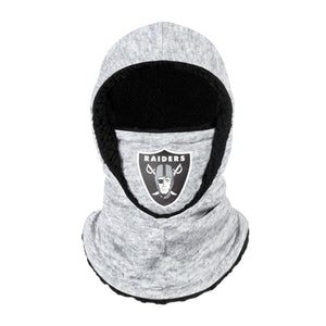 Las Vegas Raiders NFL Heather Grey Big Logo Hooded Gaiter