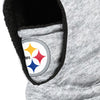 Pittsburgh Steelers NFL Heather Grey Big Logo Hooded Gaiter