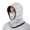 Pittsburgh Steelers NFL Heather Grey Big Logo Hooded Gaiter