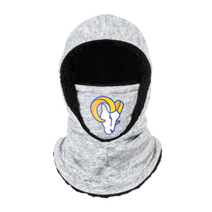 Los Angeles Rams NFL Heather Grey Big Logo Hooded Gaiter