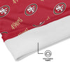 San Francisco 49ers NFL Mini Script Fleece Gaiter Scarf