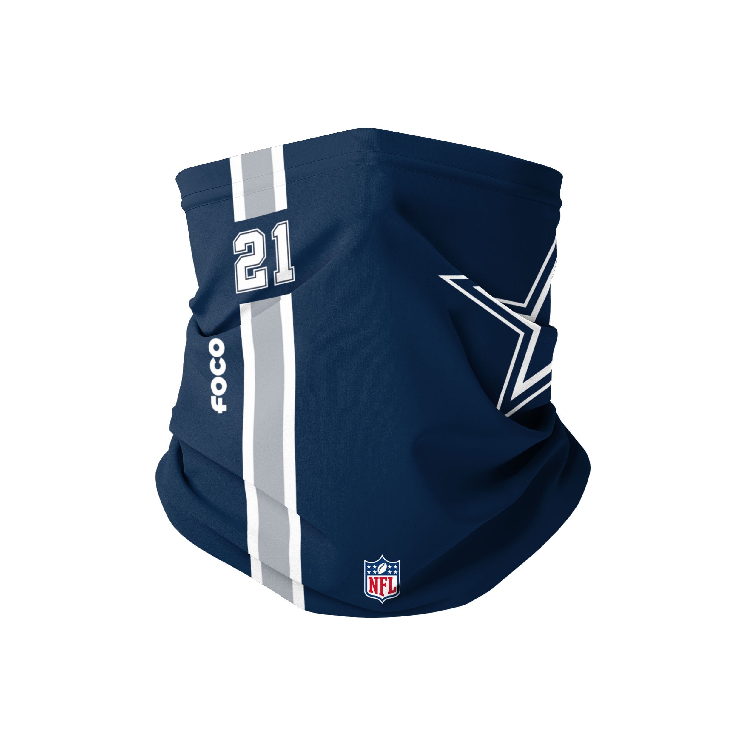 Dallas Cowboys NFL Ezekiel Elliott On-Field Sideline Logo Gaiter Scarf