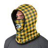 Green Bay Packers NFL Plaid Hooded Gaiter