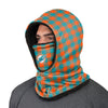 Miami Dolphins NFL Plaid Hooded Gaiter