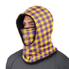 Minnesota Vikings NFL Plaid Hooded Gaiter